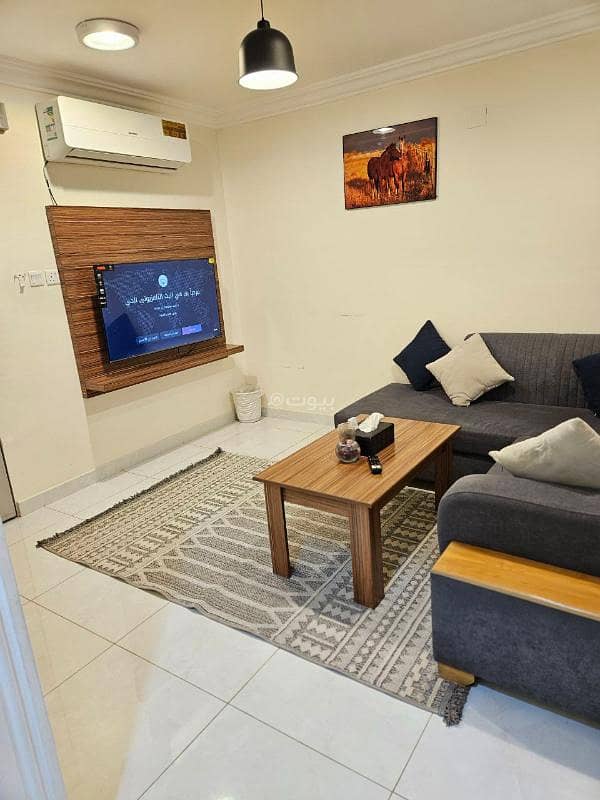 Luxury furnished apartment consisting of two bedrooms and a living room.