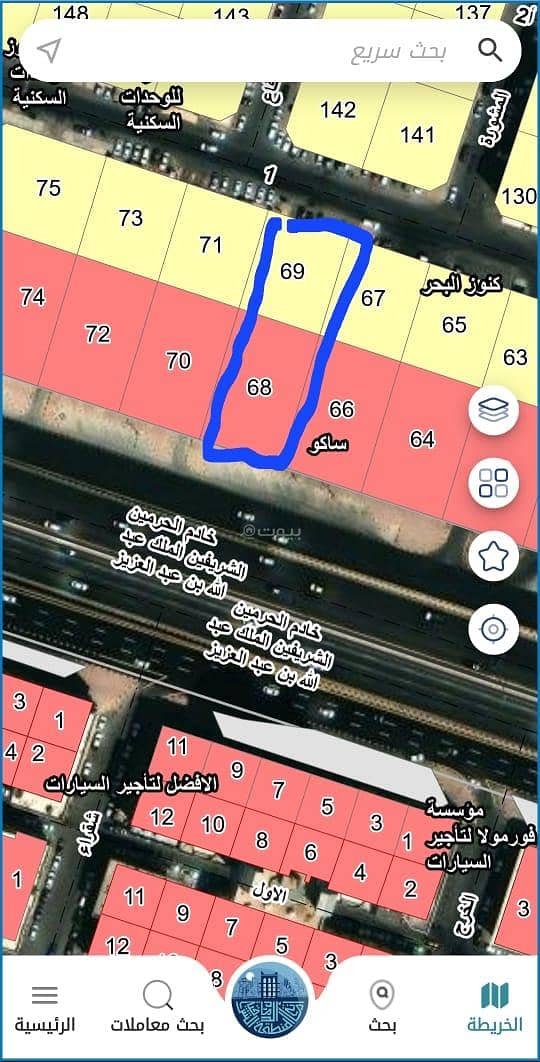 أرض سكنية للبيع في الأقرعبية