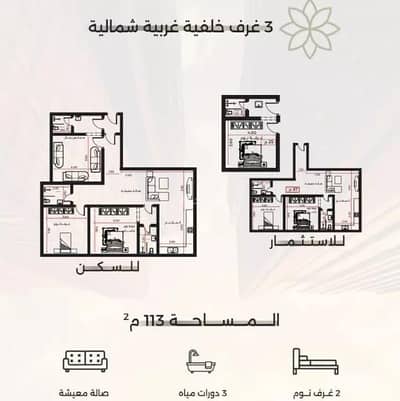 2 Bedroom Apartment for Sale in North Jeddah, Jeddah - Studio Apartment For Sale in Al Safa, Jeddah