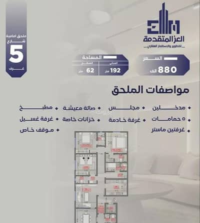 2 Bedroom Flat for Sale in North Jeddah, Jeddah - Studio Apartment For Sale in Al Salamah, Jeddah