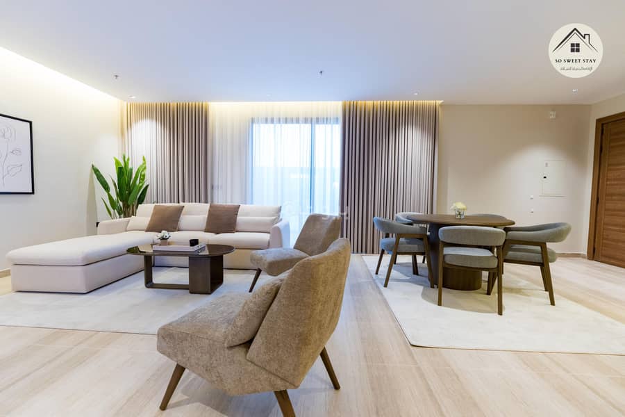 شقة فاخرة مكونة من غرفتين نوم للإيجار في حي النخيل شقة فاخرة مكونة من غرفتين نوم للإيجار في حي النخيل