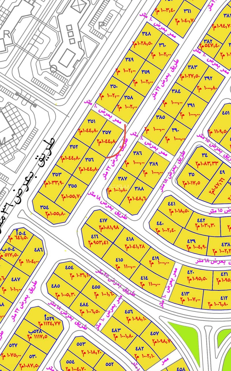 For sale, plot number 357 in the scheme 517, Al-Hazm neighborhood, located in the King Abdullah suburb of the city of Jizan. For sale, plot number 357 in the scheme 517, Al-Hazm neighborhood, located in the King Abdullah suburb of the city of Jizan.