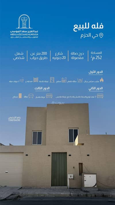 4 Bedroom Villa for Sale in West Riyadh, Riyadh - Villa For Sale in Al Hazm, Riyadh