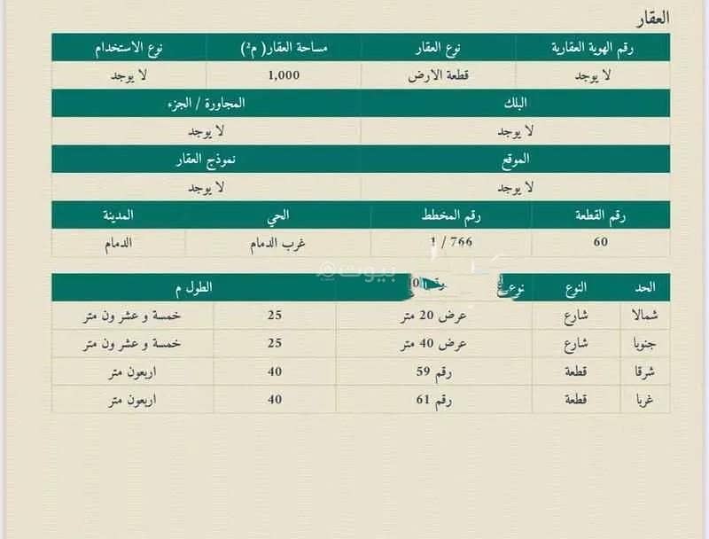 Residential Land For Sale in South Housing, Dammam Residential Land For Sale in South Housing, Dammam