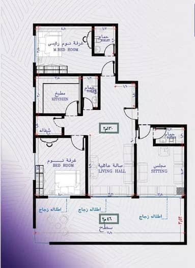 شقة 2 غرفة نوم للبيع في شمال جدة، جدة - استوديو للبيع في المروه, جدة