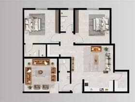 2 Bedroom Apartment for Sale in North Jeddah, Jeddah - Studio Apartment For Sale in Al Zahraa, Jeddah