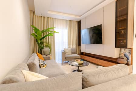 شقة 2 غرفة نوم للايجار في شمال الرياض، الرياض - شقة مؤثثة في برج بغرفتي نوم للإيجار السنوي Fully Furnished Apartment for Rent in Joudia Tower Riyadh – Al Sahafah District