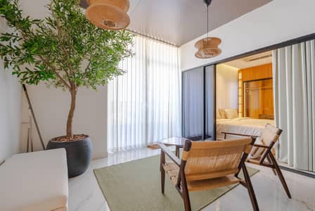 شقة 2 غرفة نوم للايجار في شمال الرياض، الرياض - شقة مؤثثة في برج بغرفتي نوم للإيجار السنوي Fully Furnished Apartment for Rent in Joudia Tower Riyadh – Al Sahafah District