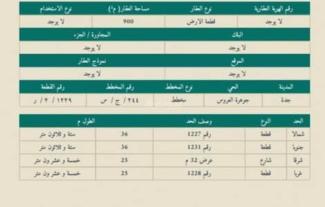 Commercial Land for Sale in Al Furqan, Jeddah - Commercial Land in Al Furqan 720000 SAR - 87857736