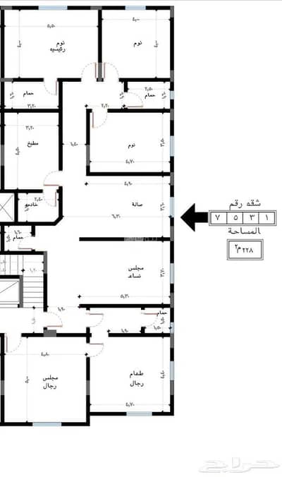 فلیٹ 5 غرف نوم للايجار في شمال جدة، جدة -  فرصة سكنية مميزة