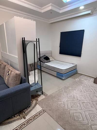 1 Bedroom Apartment for Rent in East Riyadh, Riyadh - Studio, bedroom, bathroom, and kitchen corner in the Cordoba neighborhood