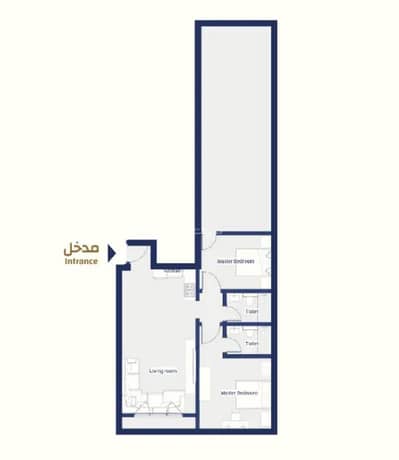 شقة 2 غرفة نوم للبيع في شمال الرياض، الرياض - شقة للبيع في النرجس، الرياض رقم الوحدة A1320