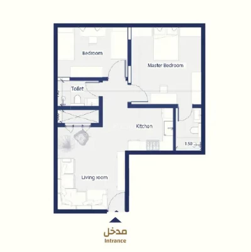 شقة للبيع في النرجس، الرياض رقم الوحدة A1312 شقة للبيع في النرجس، الرياض رقم الوحدة A1312