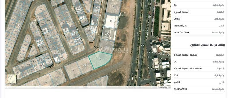 أرض للإيجار في شارع زيد بن زيد بن حارثه, حي الملك فهد, مدينة المدينة المنورة, منطقة المدينة المنورة أرض للإيجار في شارع زيد بن زيد بن حارثه, حي الملك فهد, مدينة المدينة المنورة, منطقة المدينة المنورة