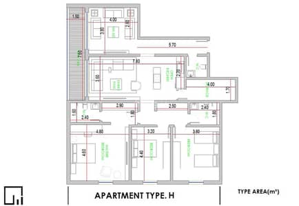 فلیٹ 3 غرف نوم للبيع في مبروكة، بريدة منطقة القصيم - شقة للبيع في المبروكة، مدينة بريدة، منطقة القصيم رقم الوحدة 14