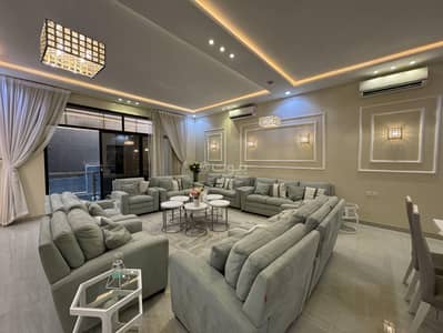 فیلا 6 غرف نوم للبيع في شرق الرياض، الرياض - فيلا درج صالة عصرية بالمونسية | شارع ١٨ جنوبي + شقة مستقلة ومسبح