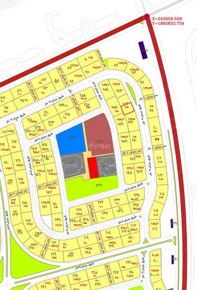 Residential Land for Sale in An Nasriyah 4, Jazan - For sale, Plot No. 152/1 in Plan 507, Al-Nasiriya District, located in King Abdullah City neighborhood in Jizan.