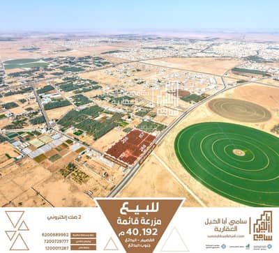 مزرعة  للبيع في المنتزة، البدائع منطقة القصيم - مزرعة قائمة جنوب البدائع ، البدائع في منطقة القصيم