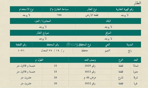 ارض سكنية  للبيع في النعيم، رابغ - أرض تجارية للبيع في حي النعيم بمحافظة رابغ