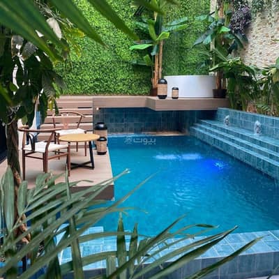 استراحة 1 غرفة نوم للايجار في الطائف - شاليه فندقي من غرفة نوم ومسبح