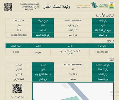 ارض سكنية  للبيع في شمال الرياض، الرياض - أرض سكنية للبيع في العارض، الرياض