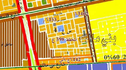Residential Land for Sale in North Jeddah, Jeddah - ارض سكنية الموقع: حي بنى مالك