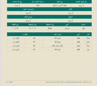 Residential Land for Sale in Buqayq - Qurahish buqay? al-mintaqa al-sharqiyya