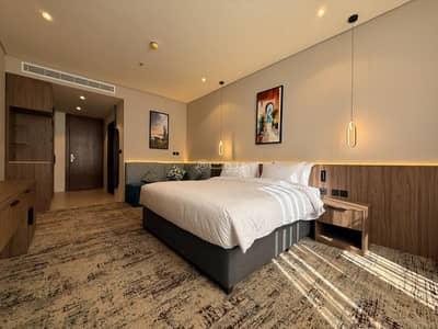 فلیٹ 1 غرفة نوم للايجار في شمال الرياض، الرياض - استديو سكني جديد في مجمع اجنحة لاكورديا السكني