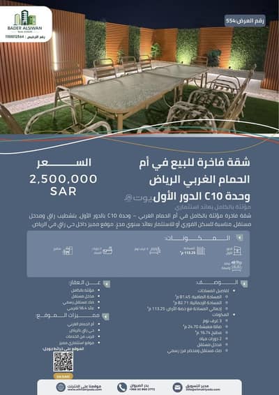 4 Bedroom Flat for Sale in West Riyadh, Riyadh - Studio Apartment For Sale in Umm Al Hamam Al Gharbi, Riyadh