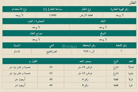 Residential Land for Sale in Qasr Al Khaleej, Dammam - الخليج Palace Area (Kingdom? )