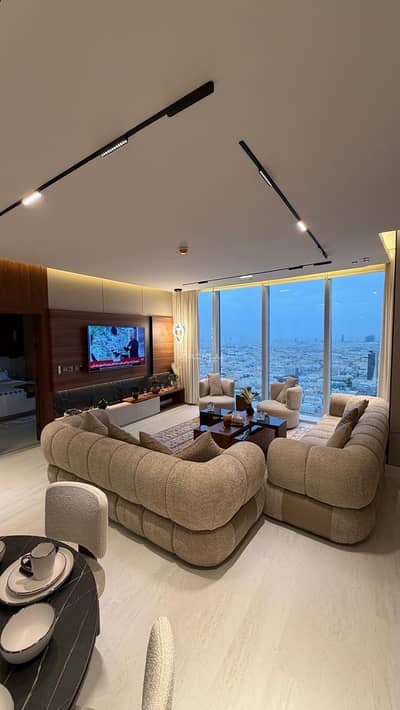 شقة 1 غرفة نوم للايجار في شمال الرياض، الرياض - شقة في برج رافال