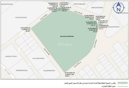 Commercial Land for Sale in North Jeddah, Jeddah - For sale: raw commercial land in Jeddah Al-Buhairat