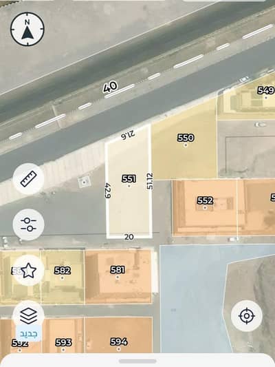 Commercial Land for Sale in Al Zahrah, Madina - Commercial land for sale in Al-Zahra, Medina