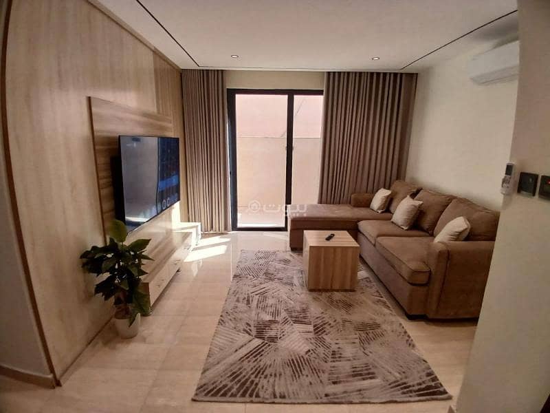 A luxury apartment in Al-Hamra neighborhood consisting of one bedroom and a living room A luxury apartment in Al-Hamra neighborhood consisting of one bedroom and a living room
