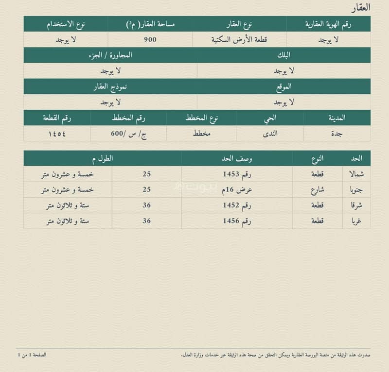 للبيع أرض في شمال جدة - طيبه الفرعية - الندى للبيع أرض في شمال جدة - طيبه الفرعية - الندى