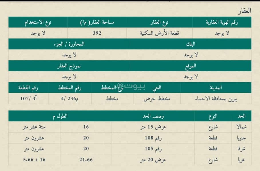 Residential Land For Sale in Harid Eastern Region Residential Land For Sale in Harid Eastern Region