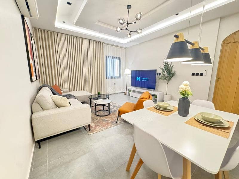 Elegant one-bedroom apartment | Dining table for 4 | Fully furnished unit for rent in Jeddah, Kingdom of Saudi Arabia Elegant one-bedroom apartment | Dining table for 4 | Fully furnished unit for rent in Jeddah, Kingdom of Saudi Arabia