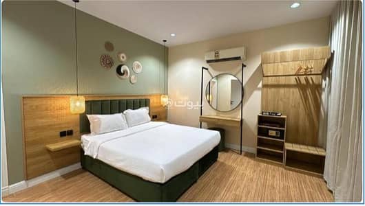 2 Bedroom Flat for Rent in North Jeddah, Jeddah - Family suite consisting of two bedrooms, a living room, a kitchen, and two bathrooms Aprt 2