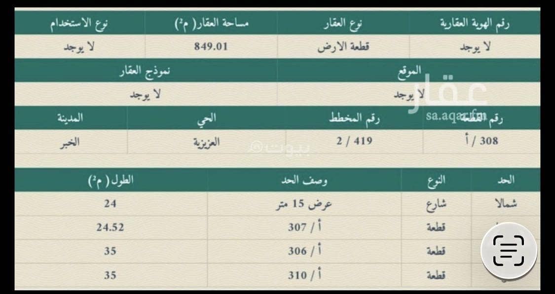 Residential land for sale in Al-Raja Residential land for sale in Al-Raja