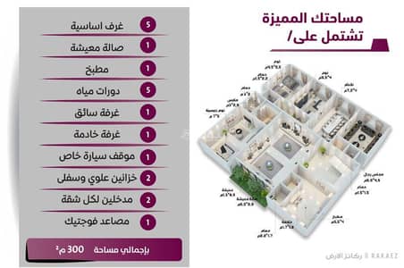7 Bedroom Floor for Sale in As Salamah, Makkah - Luxury ownership roundabout in Al-Nakhil neighborhood in Mecca from Rakaez Real Estate