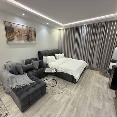 1 Bedroom Flat for Rent in Riyadh - New studio with quiet and sophisticated furniture, Master bed