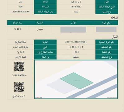 ارض سكنية  للبيع في حارة الباب الجديد، مكة - ارض للبيع في حارة الباب الجديد، مكة المكرمة