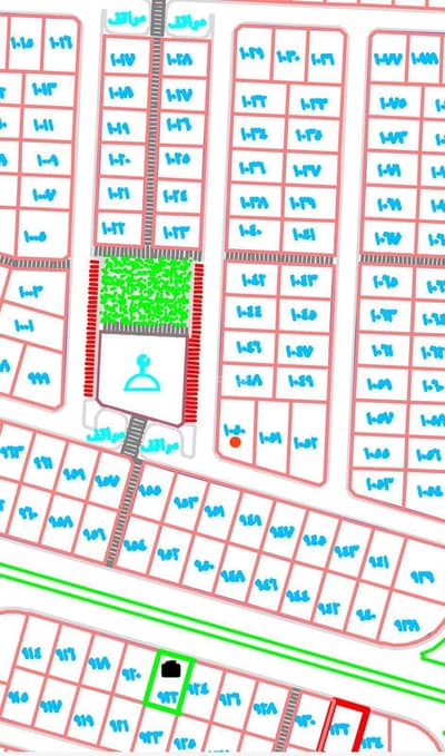 Residential Land for Sale in Al Rawabi, Jazan - Plot number 1050 in plan 482, Al-Rawabi neighborhood located in the King Abdullah suburb of Jizan city.