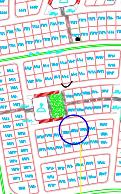 Residential Land for Sale in Al Rawabi, Jazan - Piece number 1804 in the 482 plan of Al-Rawabi neighborhood located in the King Abdullah suburb of Jazan city.
