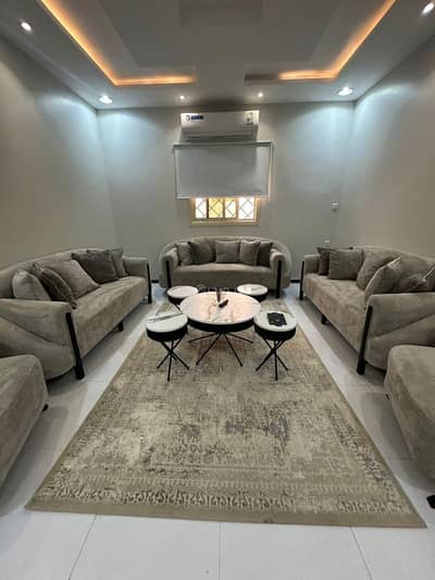 2 Bedroom Apartment for Rent in East Riyadh, Riyadh - Furnished apartment with two bedrooms, a living room, and a kitchen for rent in Al Rimah, Al Saidan Scheme, Riyadh