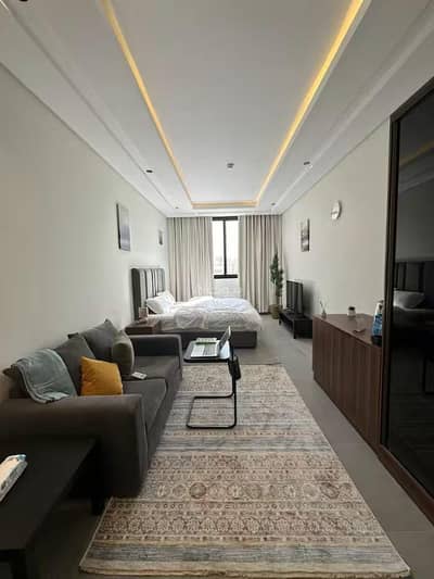 1 Bedroom Flat for Rent in East Riyadh, Riyadh - Al-Munsiya - A luxury and elegant studio with a window overlooking #212