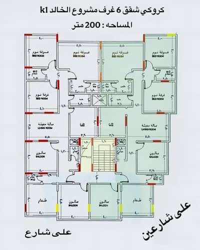 6 Bedroom Apartment for Sale in North Jeddah, Jeddah - 6-room apartment in Al Rayyan neighborhood