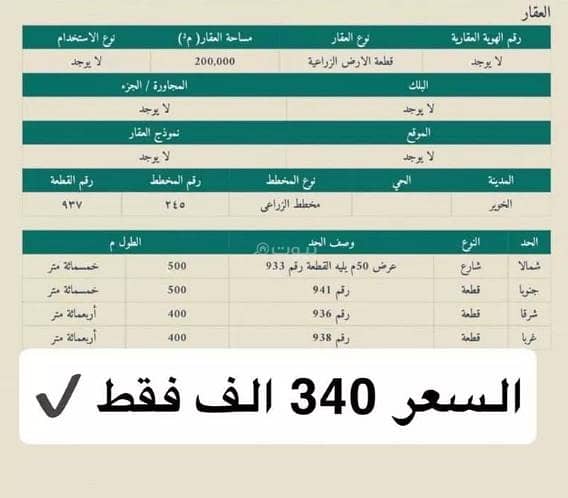 Residential Land 3400000 SAR - 87852749 Residential Land 3400000 SAR - 87852749