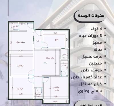 4 Bedroom Apartment for Sale in North Jeddah, Jeddah - Studio Apartment For Sale in Al Waha, Jeddah 4 Bedroom Apartment for Sale in North Jeddah, Jeddah - Studio Apartment For Sale in Al Waha, Jeddah