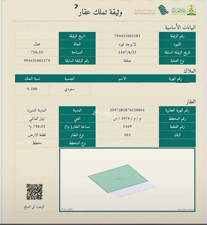 Residential Land For Sale in Abyar al Mashi, Madina Residential Land For Sale in Abyar al Mashi, Madina